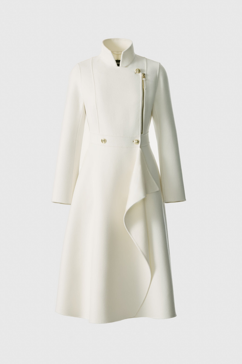 ANNIA Asymmetrical Wool Coat 1