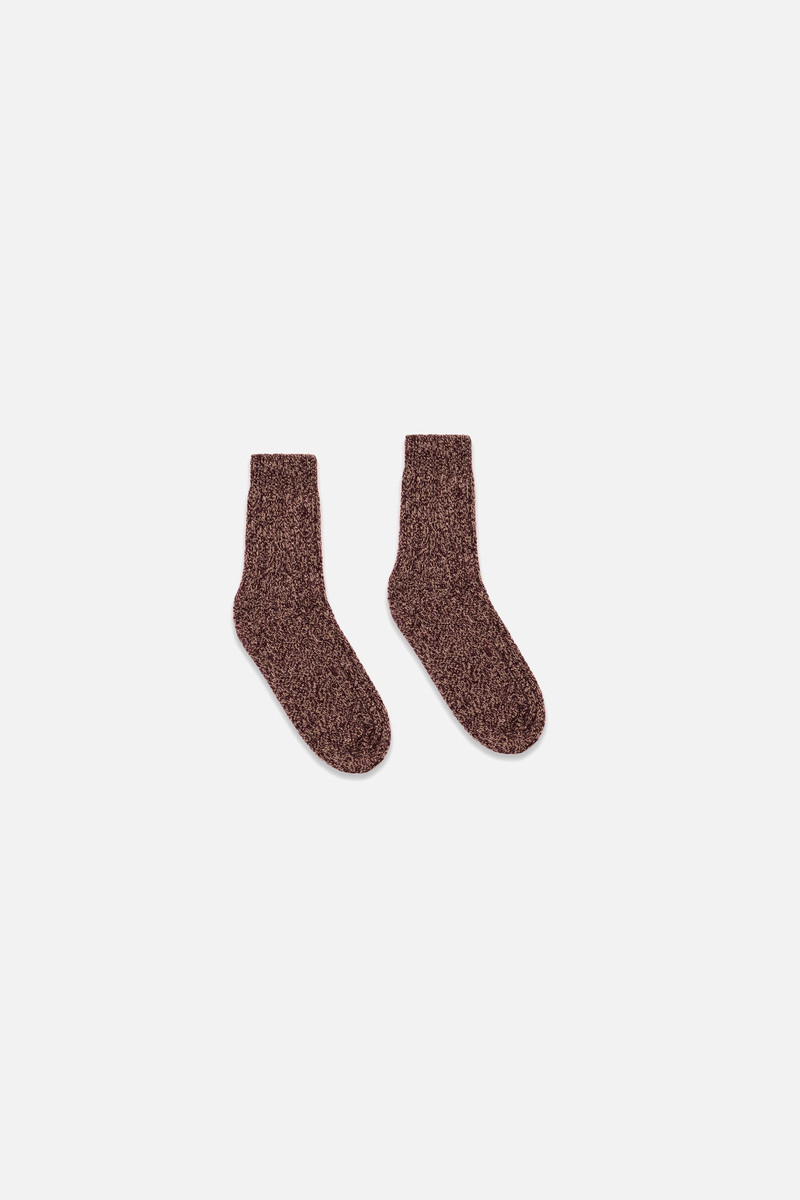 CASHMERE MARL TROUSER SOCKS 1
