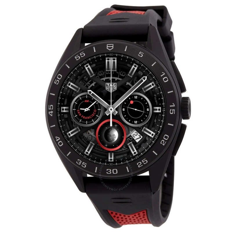 Tag Heuer Connected Quartz Analog-Digital Black Dial Men's Smart Watch SBR8A80.EB0259 - 1