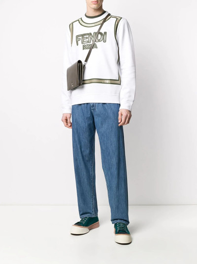 FENDI logo print sweatshirt outlook