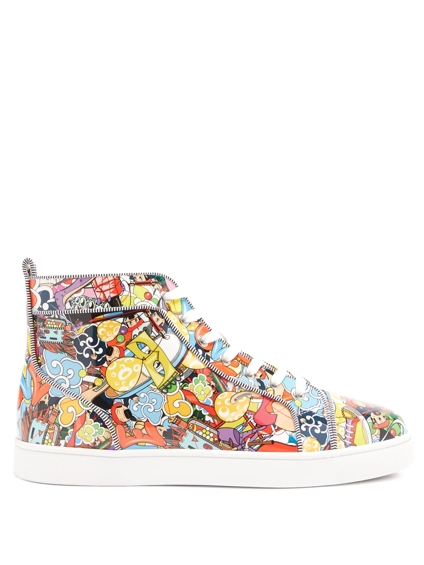 Lou Orlato Super Loubi-print high-top trainers - 1