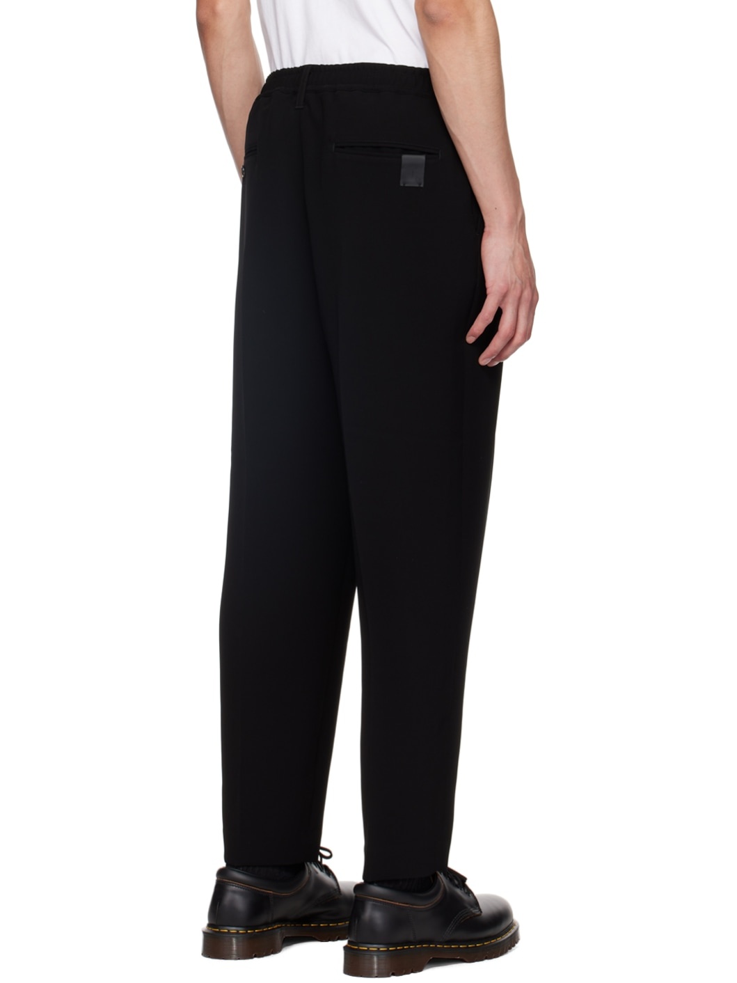 Black Wide Trousers - 3