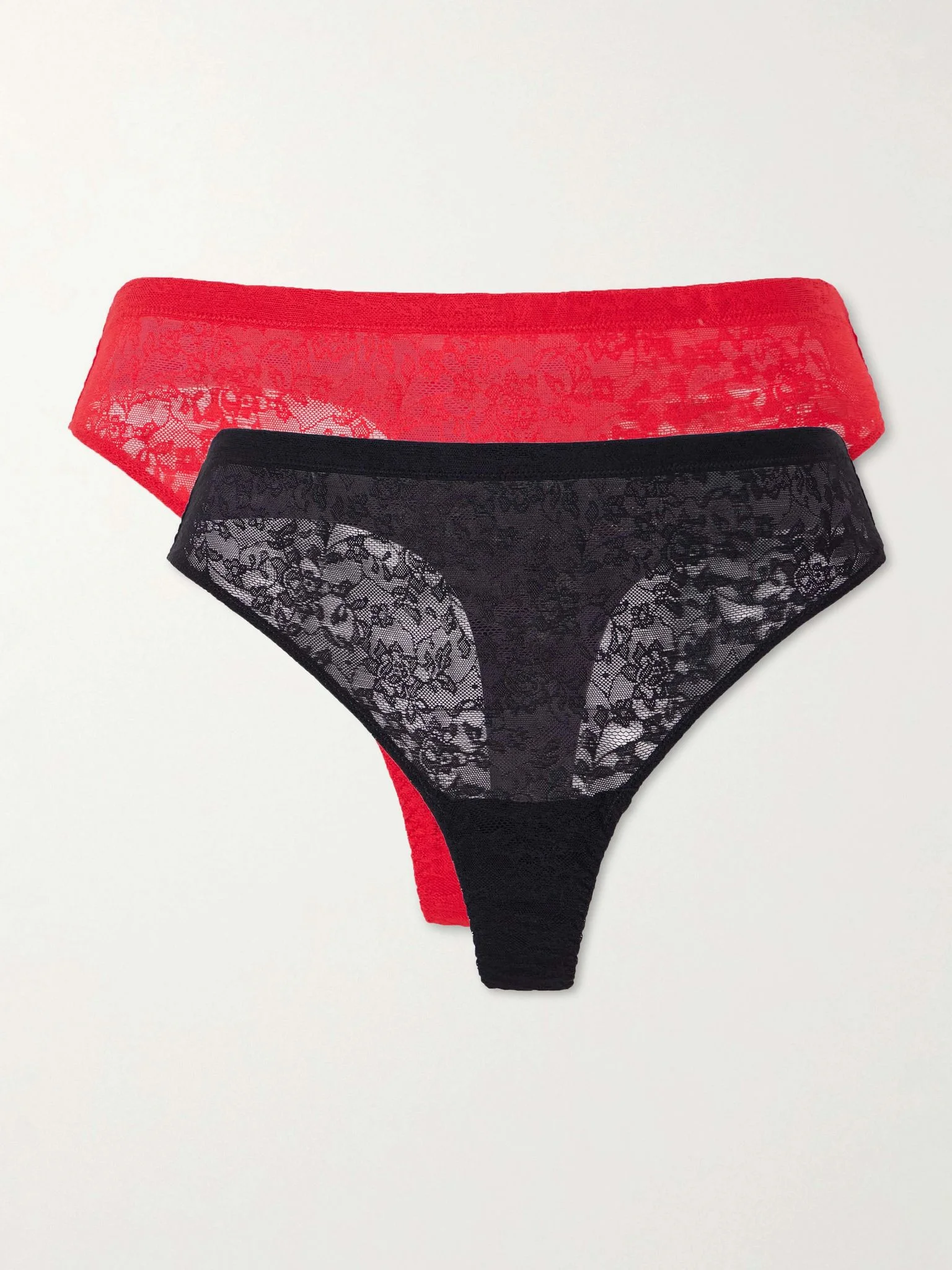 Stretch lace briefs Black - 1