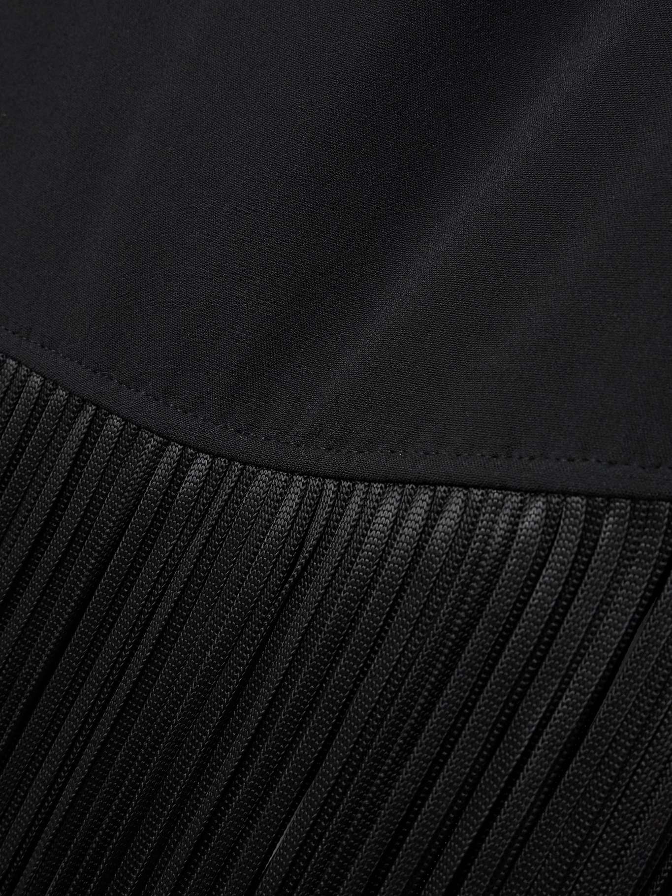 Atlanta asymmetric one-shoulder fringed crepe gown - 4