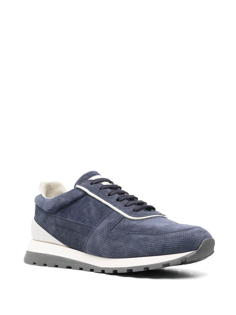 panelled low-top sneakers - 2