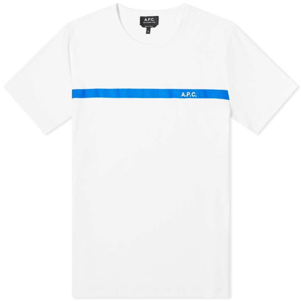 A.P.C. Yukata Embroidered Logo Tee - 1