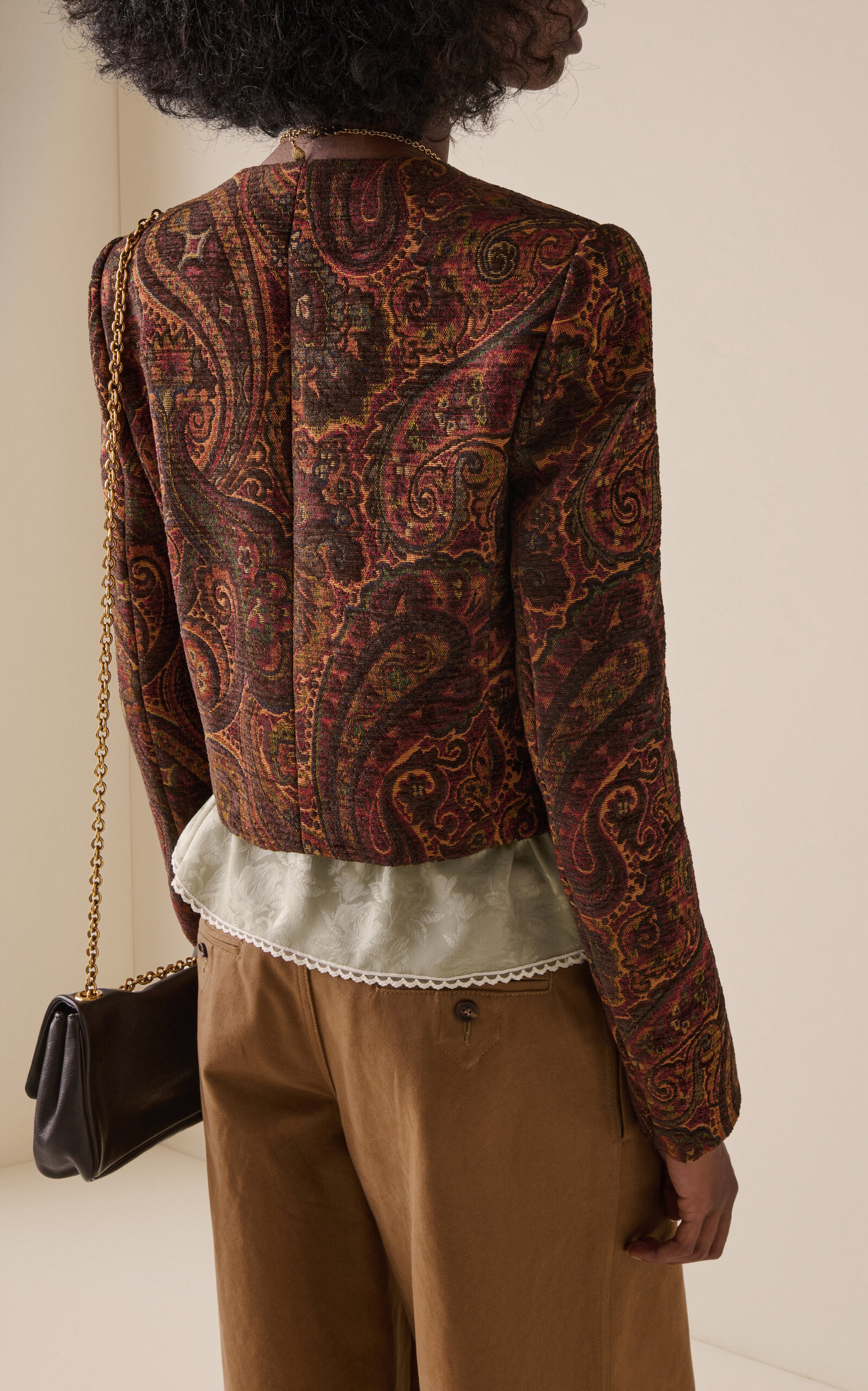 Paisley Jacquard Jacket red - 4