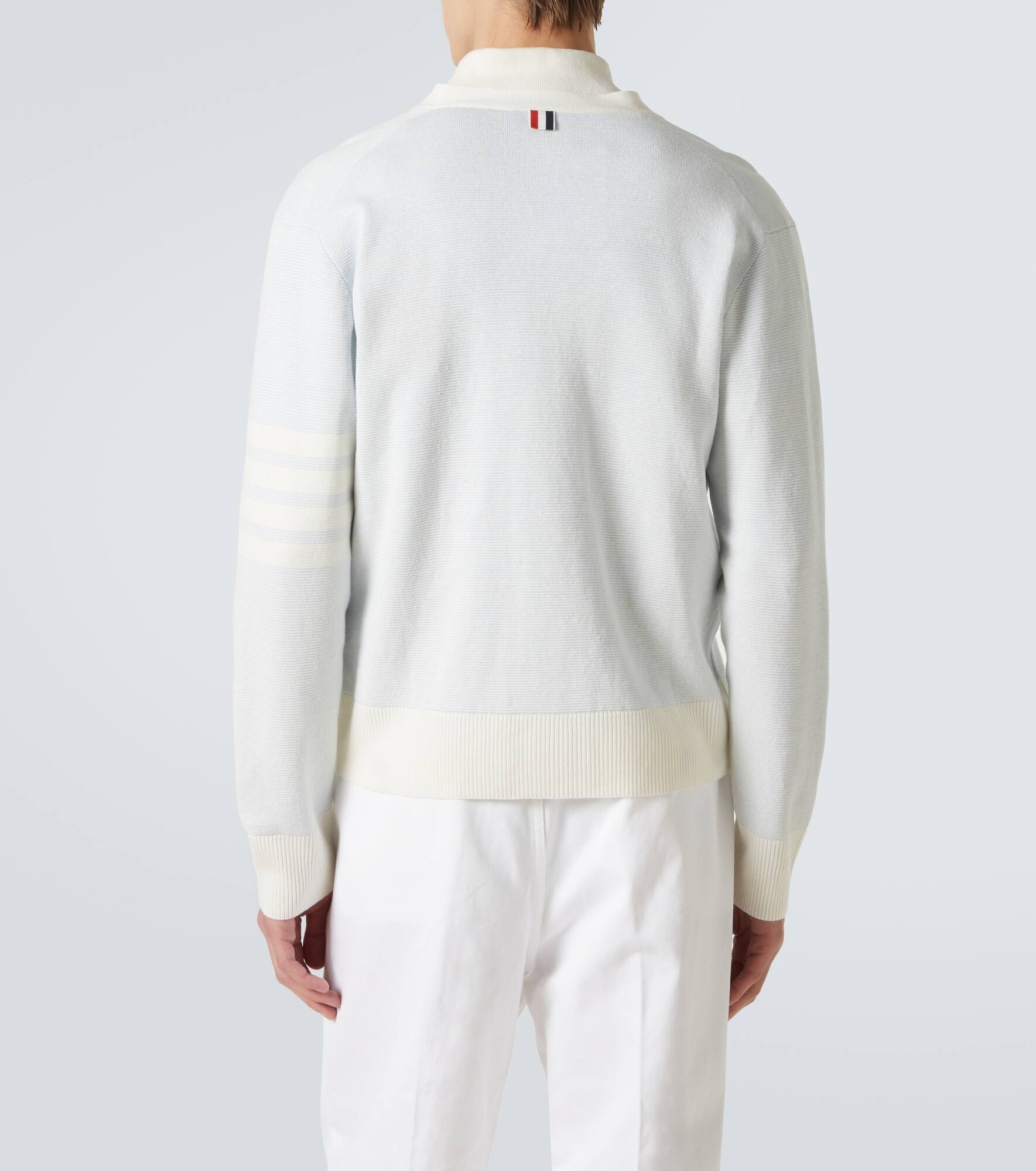 4-Bar linen and cotton cardigan - 4