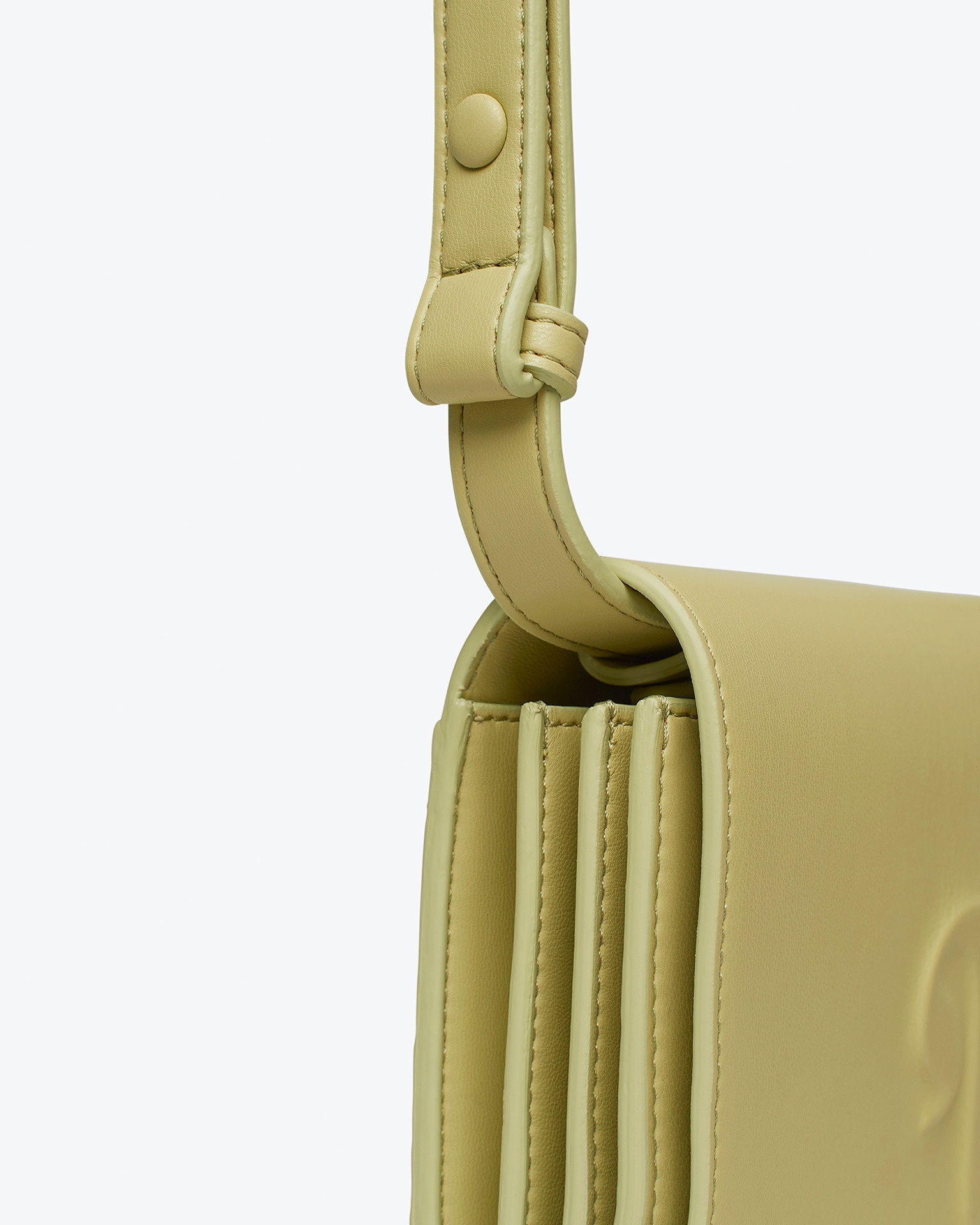 THE CONCERTINA - Alt-nappa shoulder bag - Lime - 5