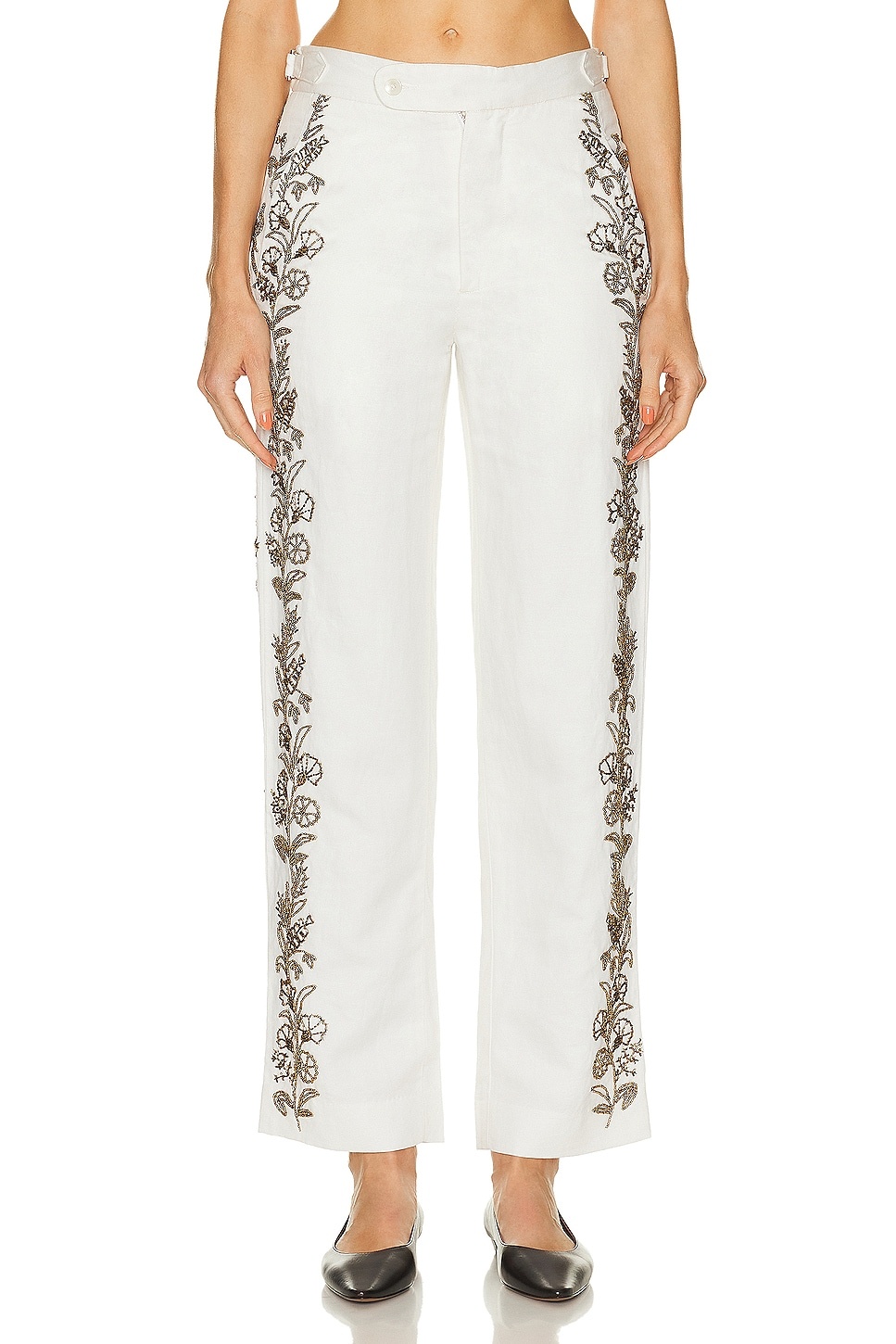 Beaded Wheat Flower Trouser - 1