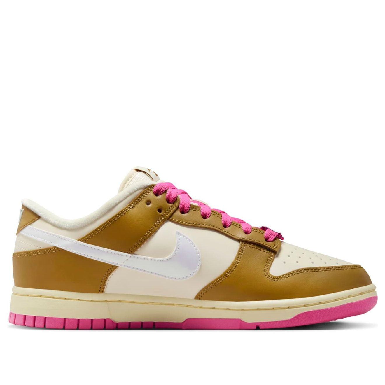 (WMNS) Nike Dunk Low 'Just Do It - Bronzine Pink' FD8683-700 - 2
