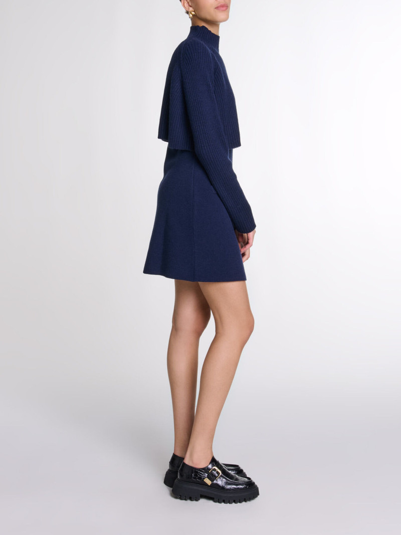 Knit 2-in-1 short dress 3