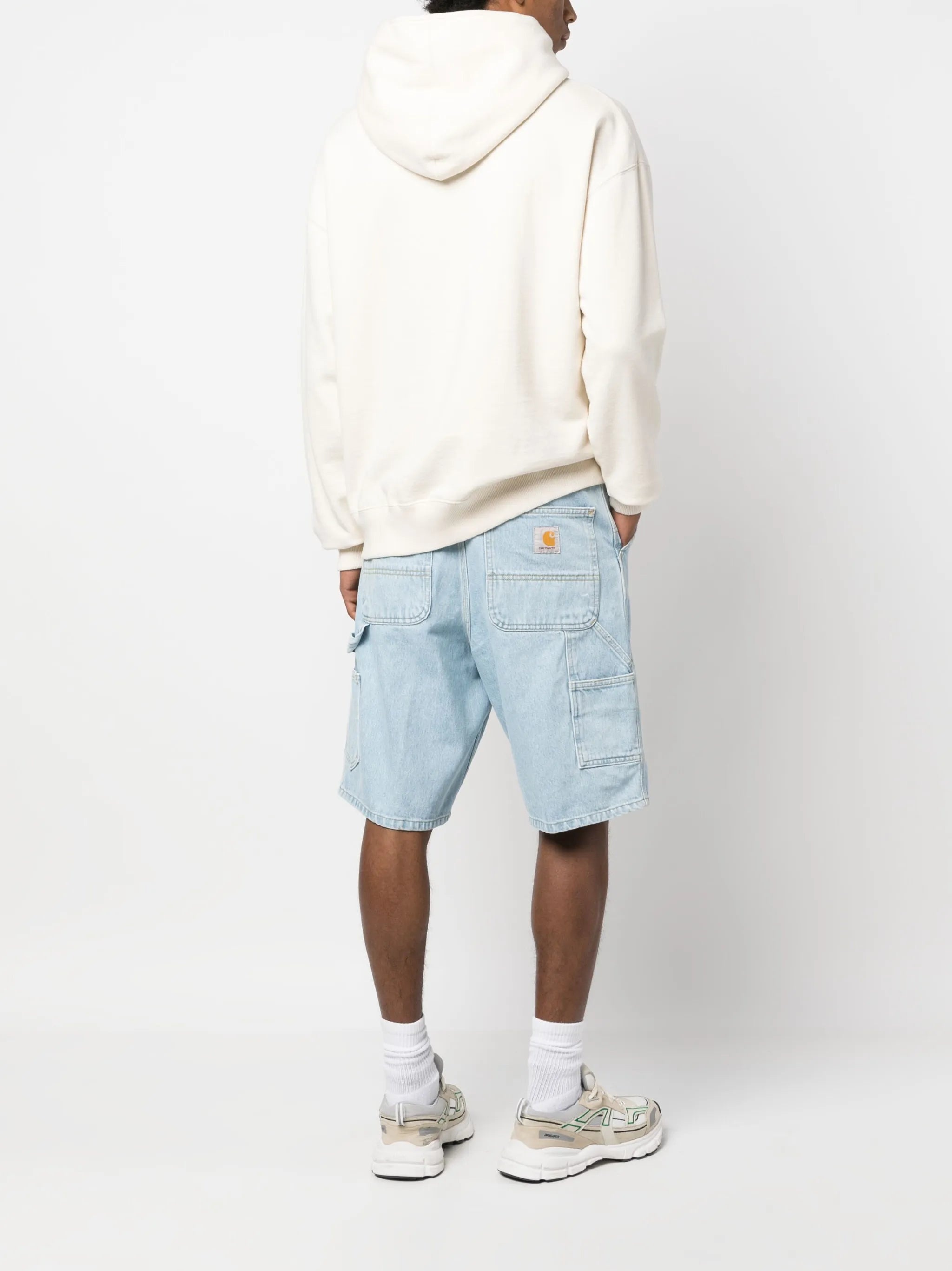 Logo-patch Denim Cargo Shorts - 5