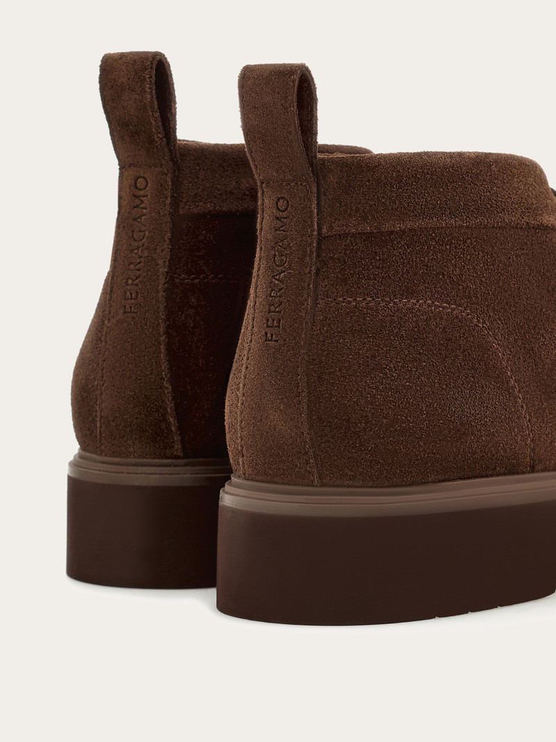 FERRAGAMO Suede ankle boot outlook
