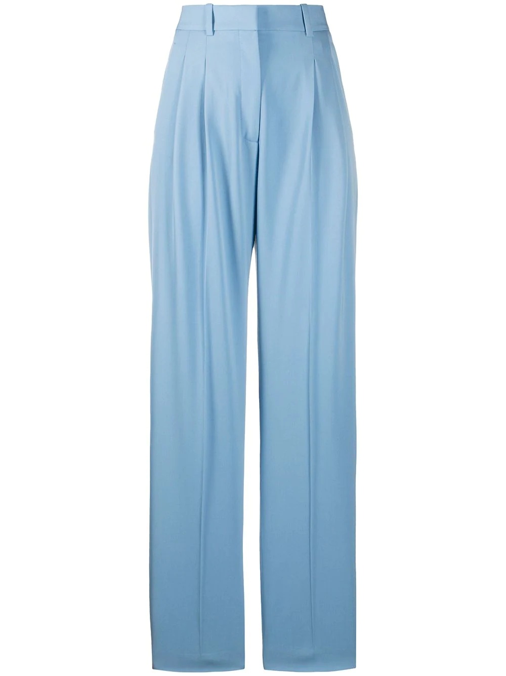 high-waisted straight-leg trousers - 1
