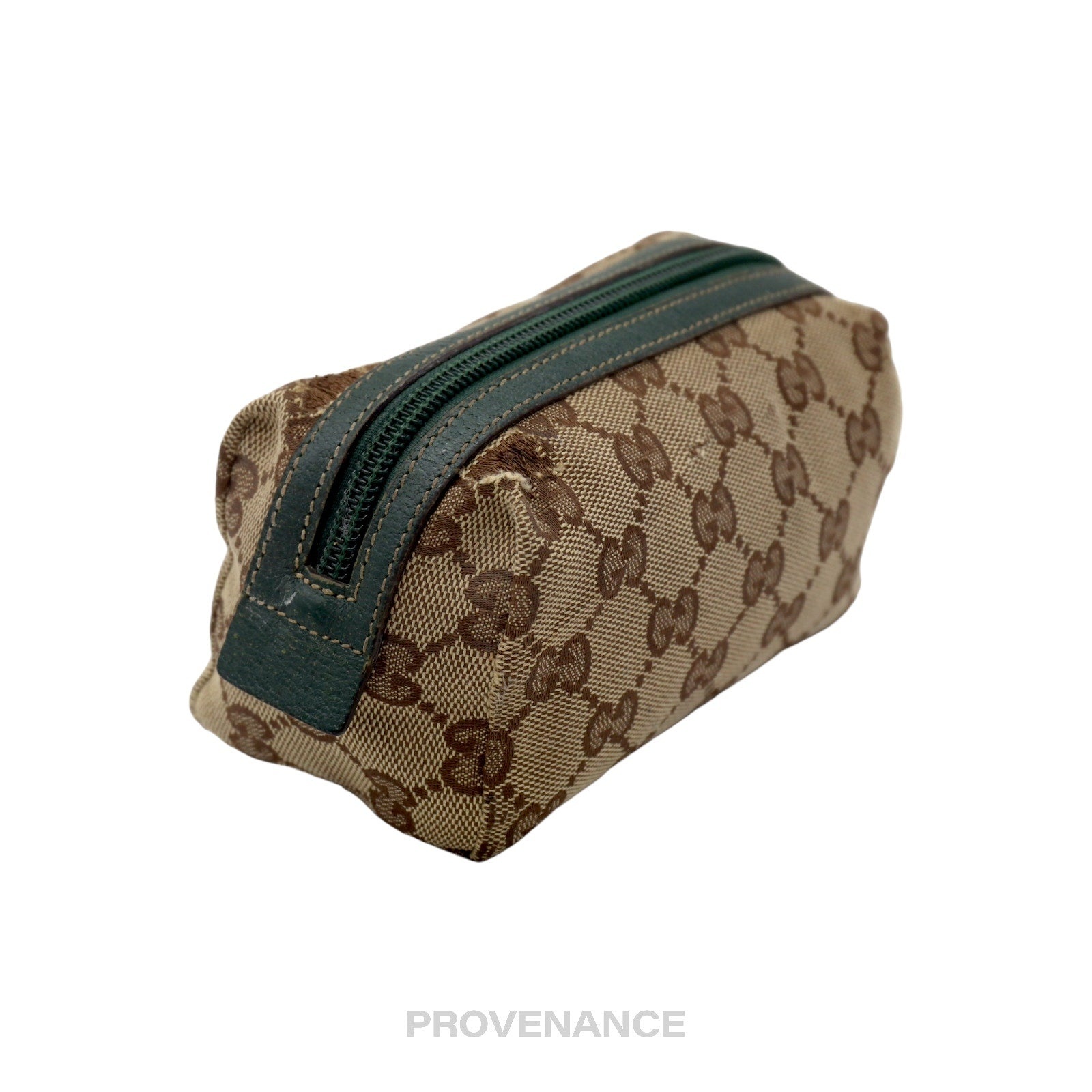 Gucci Zip Pouch - GG Canvas Forest Green - 5