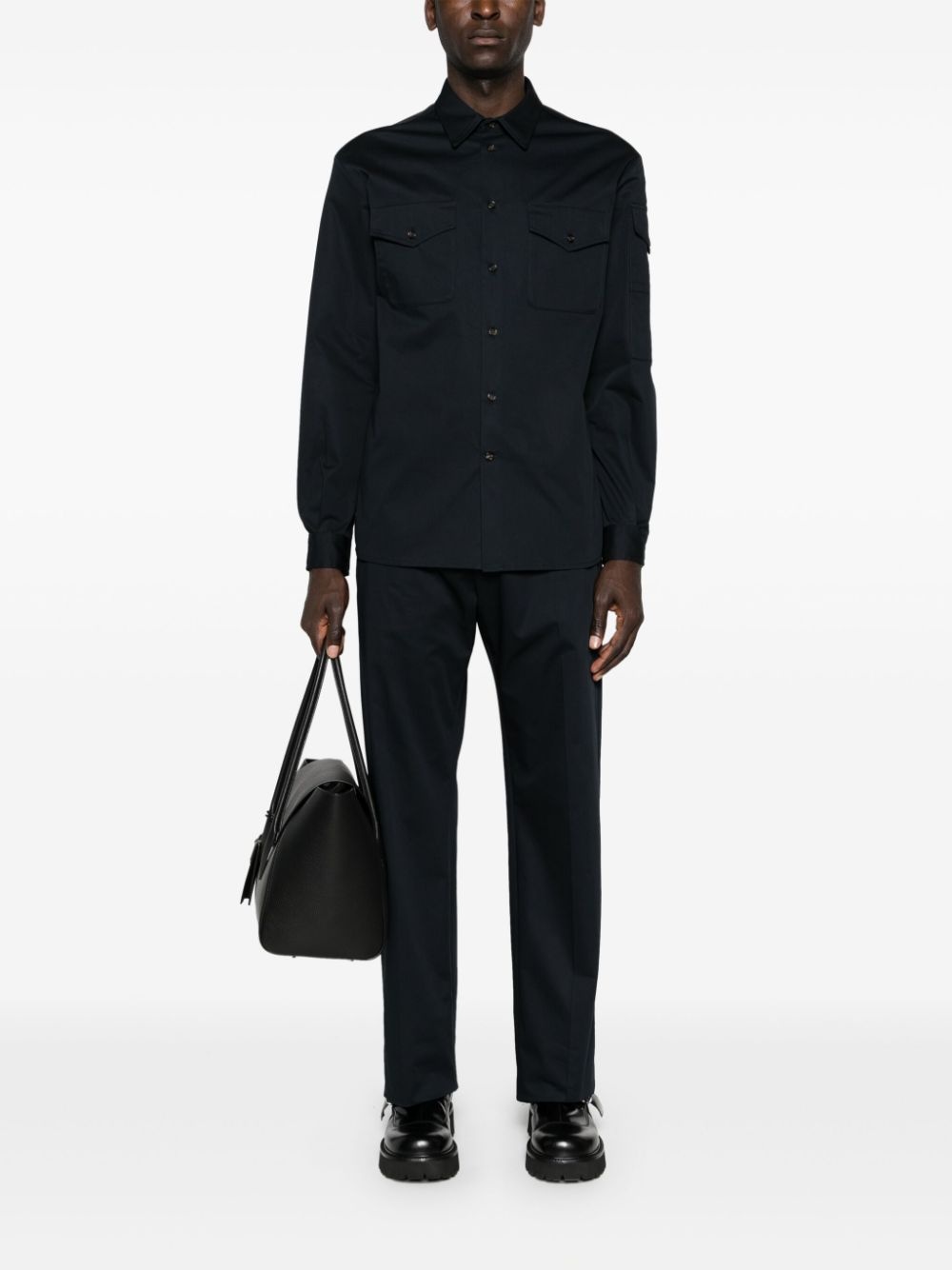 Tシャツ・カットソー alexander mcqueen Midnight blue oxford shirt Alexander McQueen Midnight blue oxford shirt - Blue | Wanan