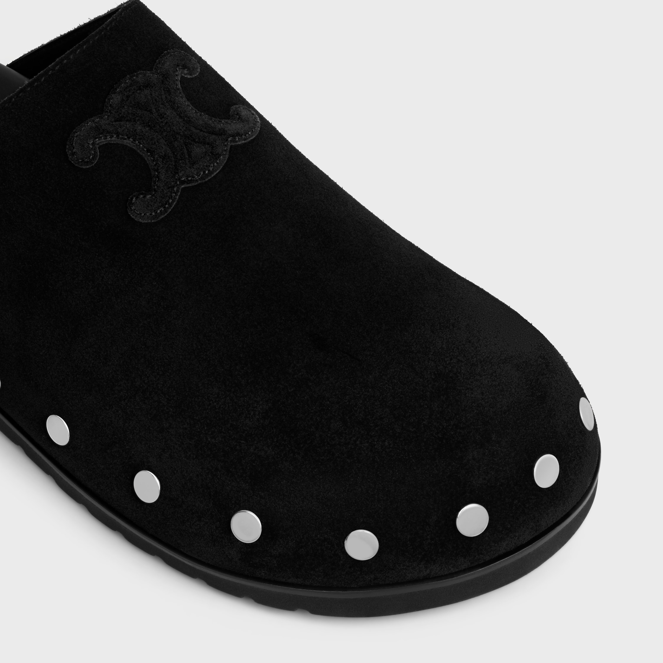 CELINE PITEA TRIOMPHE MULE IN SUEDE CALFSKIN - 4
