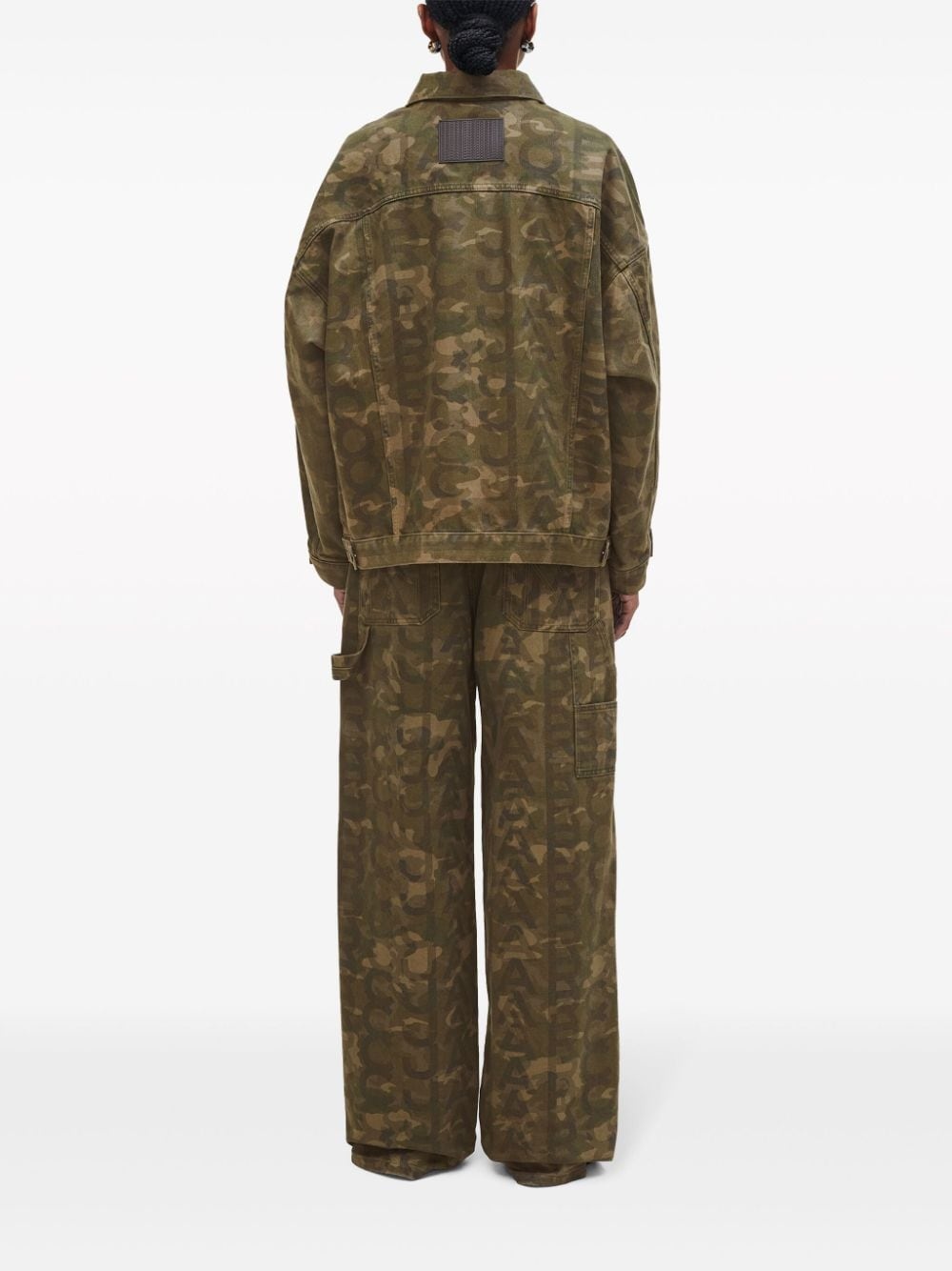 camouflage-print denim trucker jacket - 4