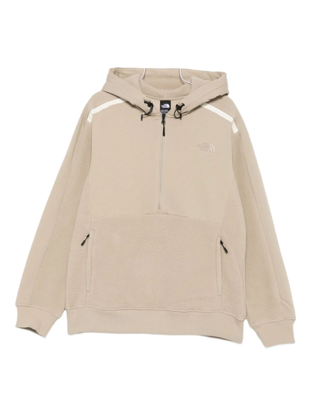 stripe-detail hooded jacket - 1