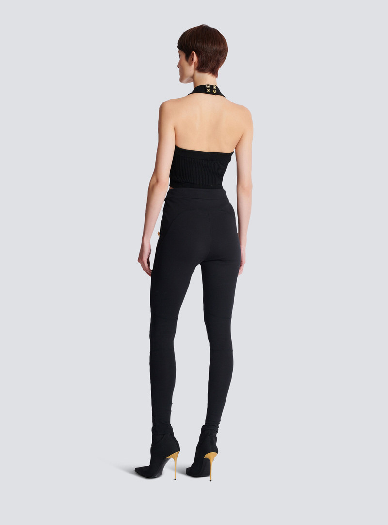 Jersey leggings with 6 buttons 4