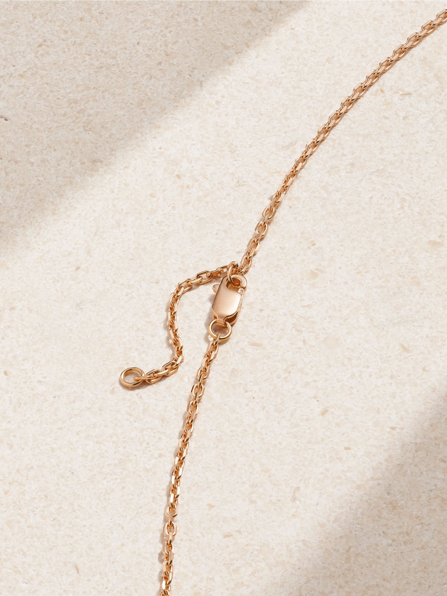 Antifer 18-karat rose gold, mother-of-pearl and diamond necklace White - 3