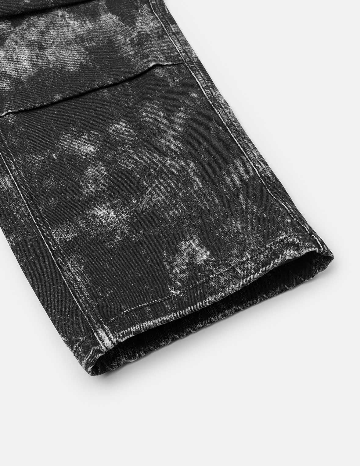 Allover Hand-painted Pattern Print Regular Fit Pants - 13