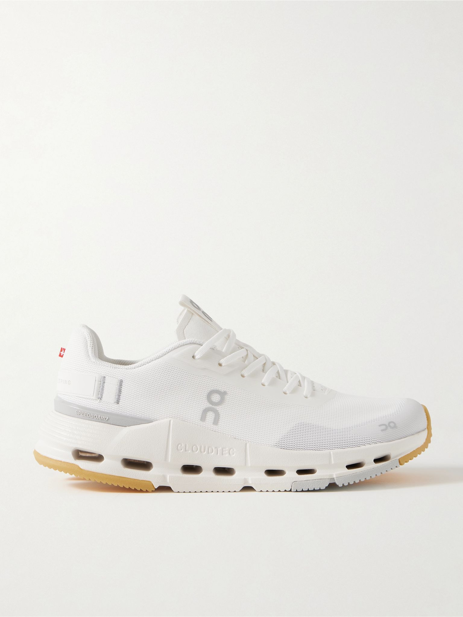 Cloudnova Form 2 felt and rubber-trimmed mesh sneakers White - 1