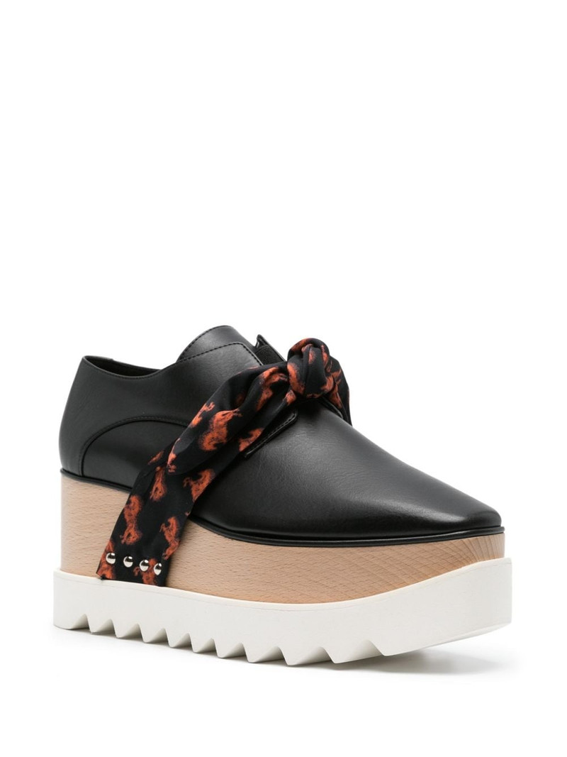 Stella McCartney Elyse lace-up platform shoes outlook