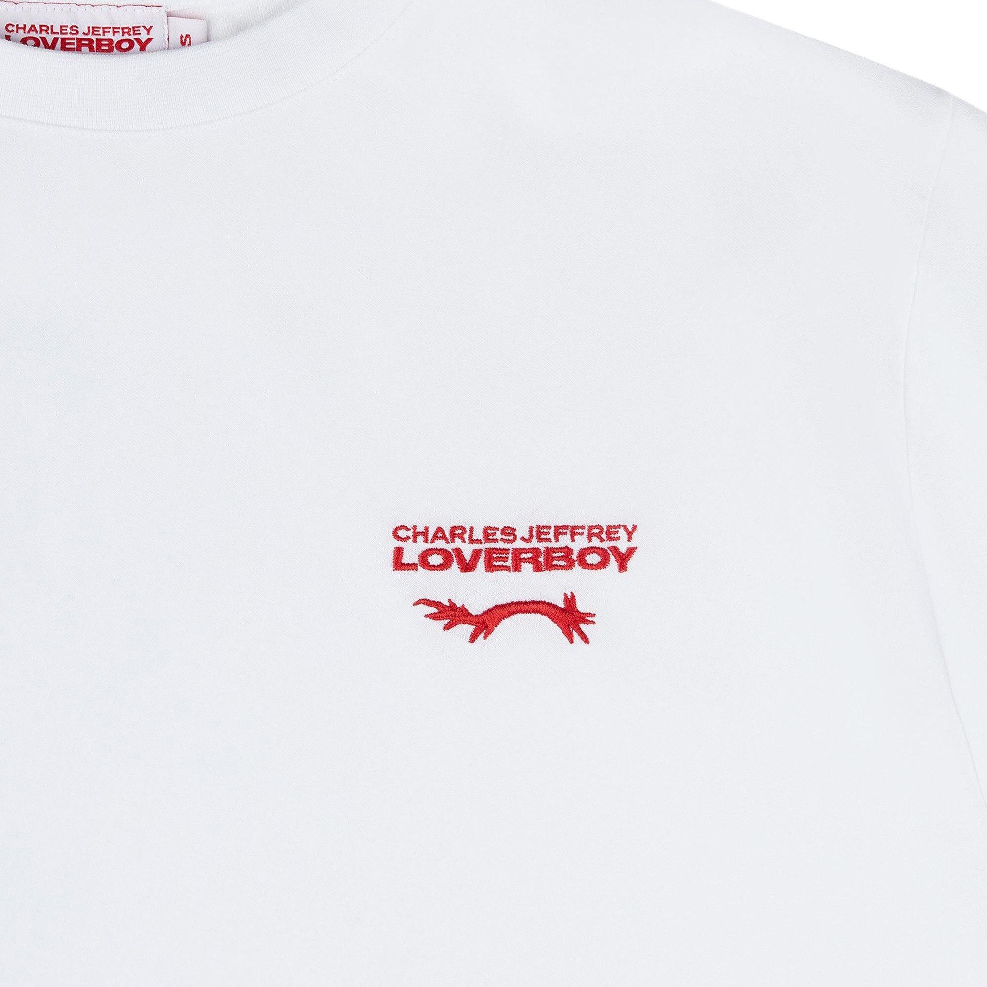 Charles Jeffrey Loverboy Topsy Turvy Tee 'White' - 3