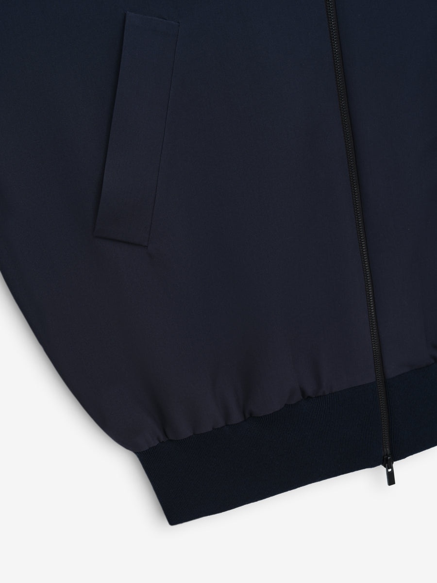 Wool High Neck Track Jacket - 4