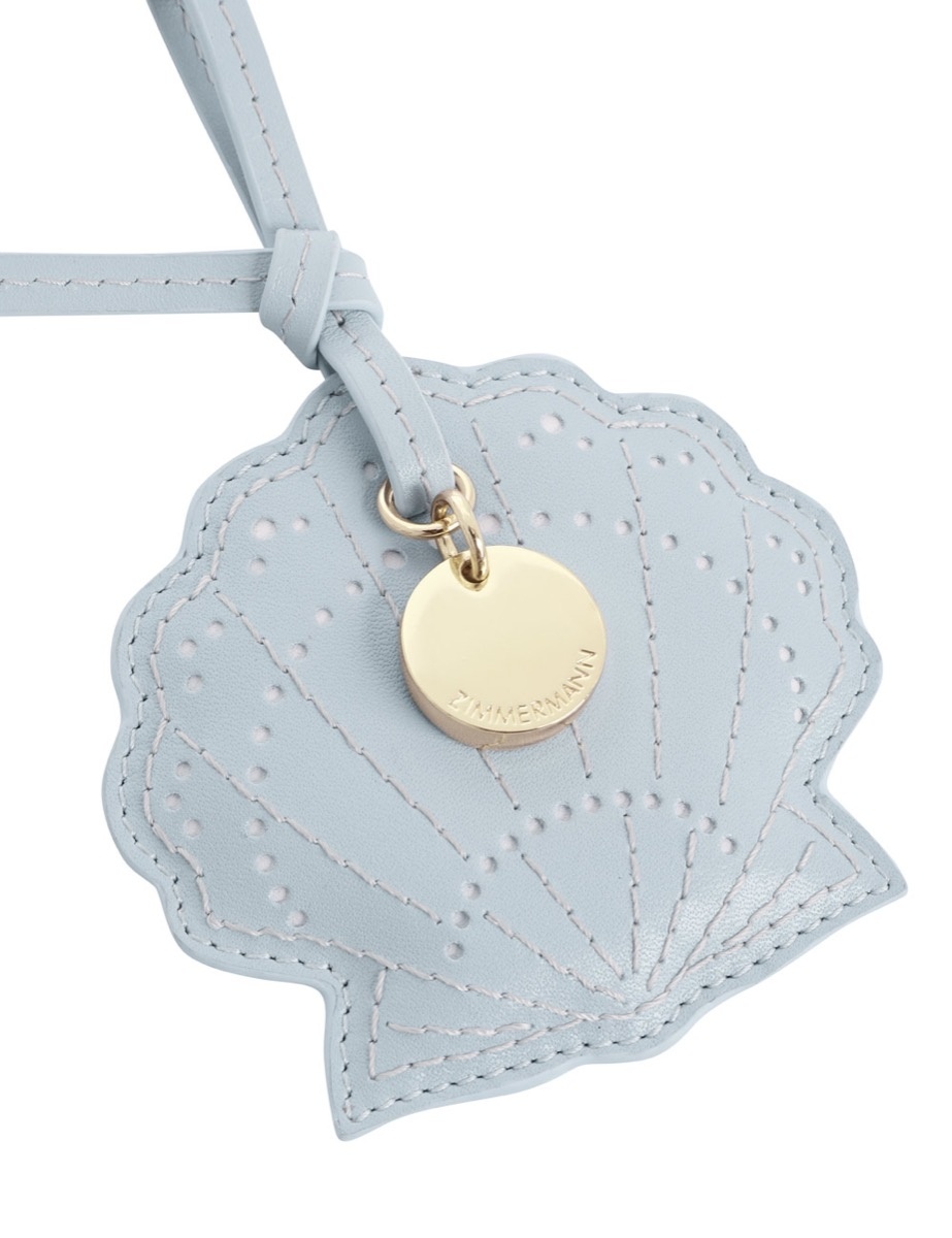 LEATHER SHELL KEY CHARM - 3