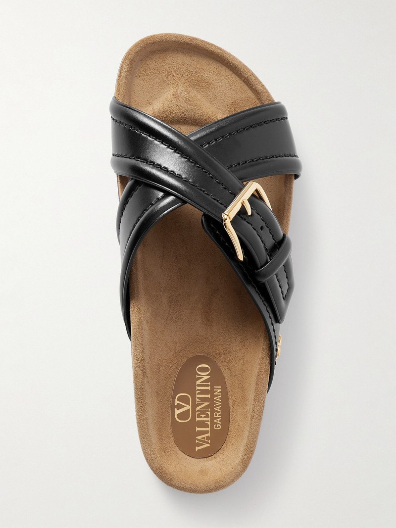 Fussfriend Buckled Leather Slides 5