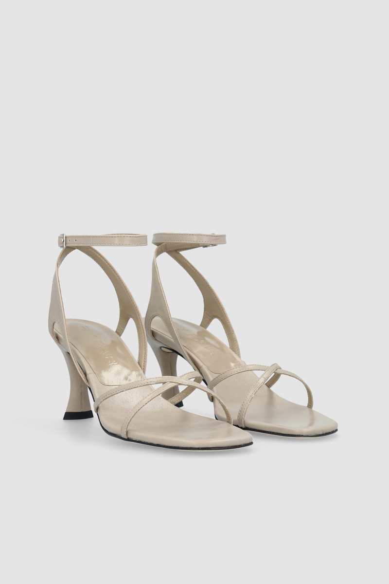 BY FAR ROSKO DRYLAND CREASED CALF LEATHER SANDAL outlook