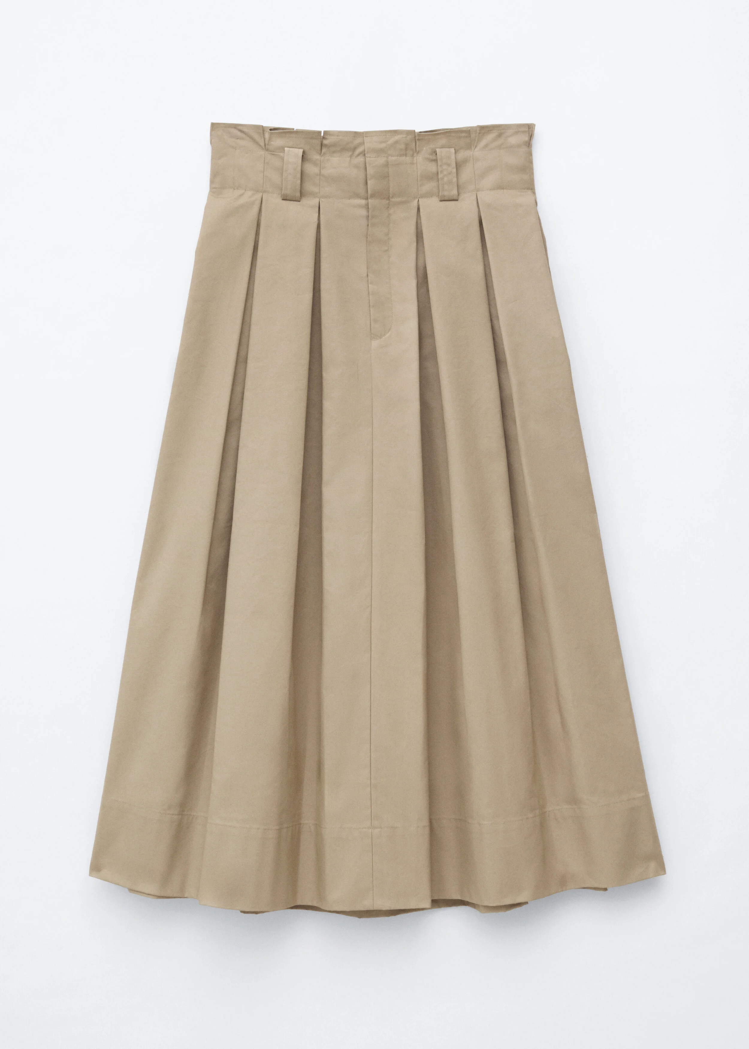 Pleated Midi Skirt - 1