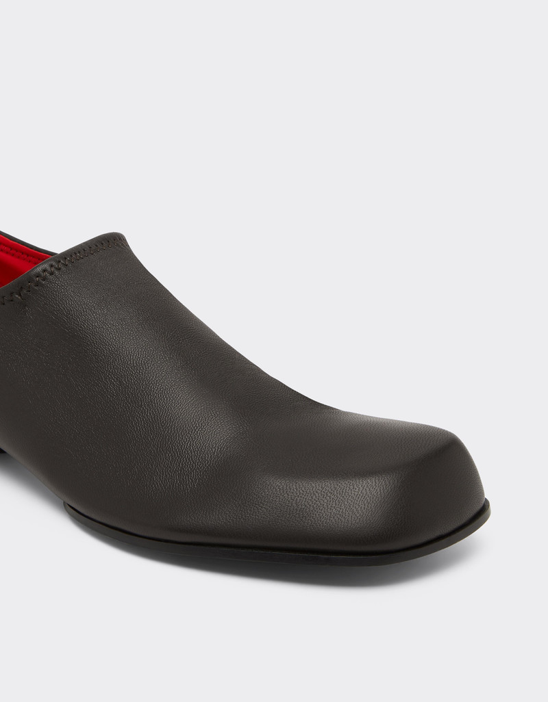 Leather Mules with Square Heel 5