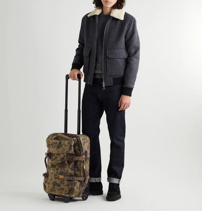 FILSON Dryden Leather-Trimmed Camouflage-Print CORDURA Carry-On Suitcase outlook