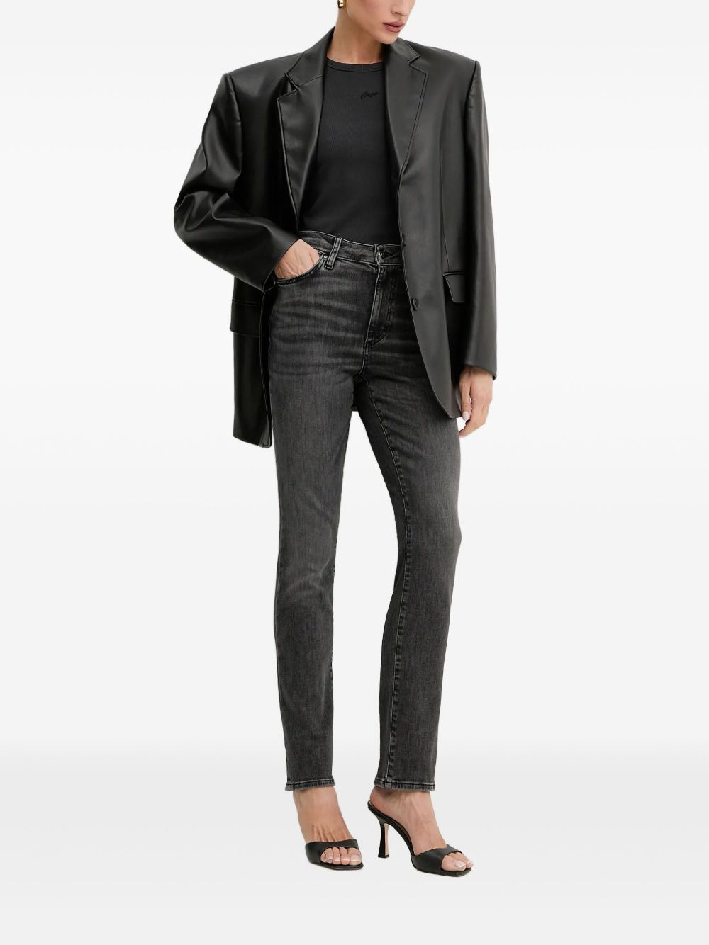 logo-patch jeans - 2