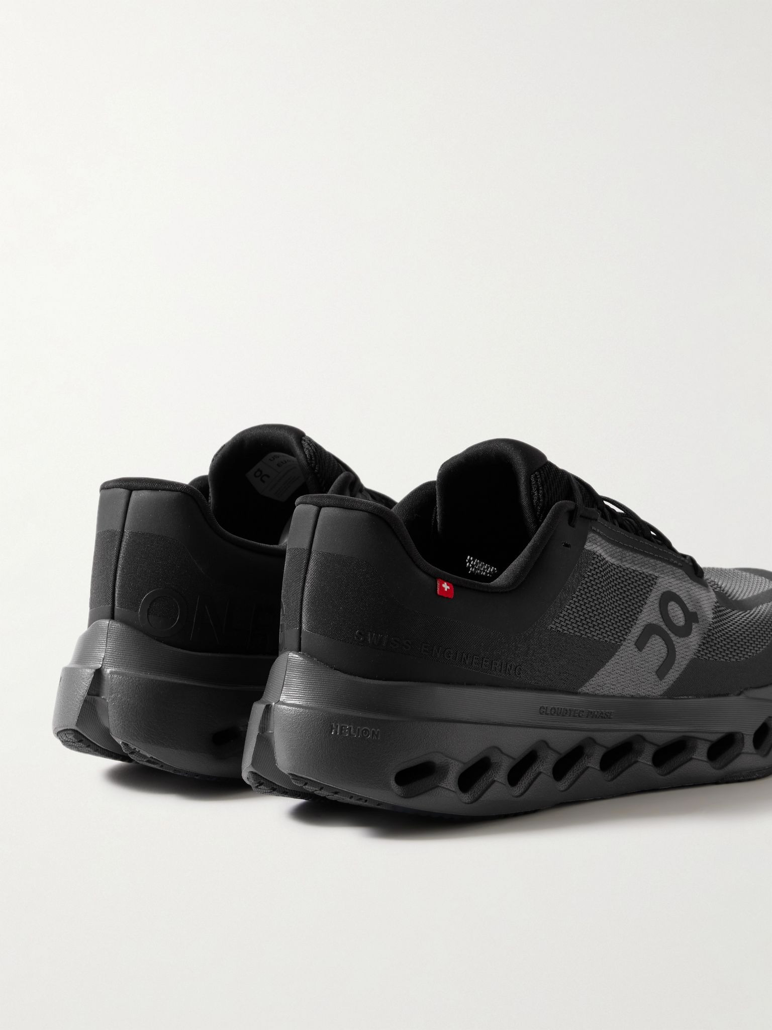 Cloudsurfer Next Rubber-Trimmed Mesh Running Sneakers Black - 5