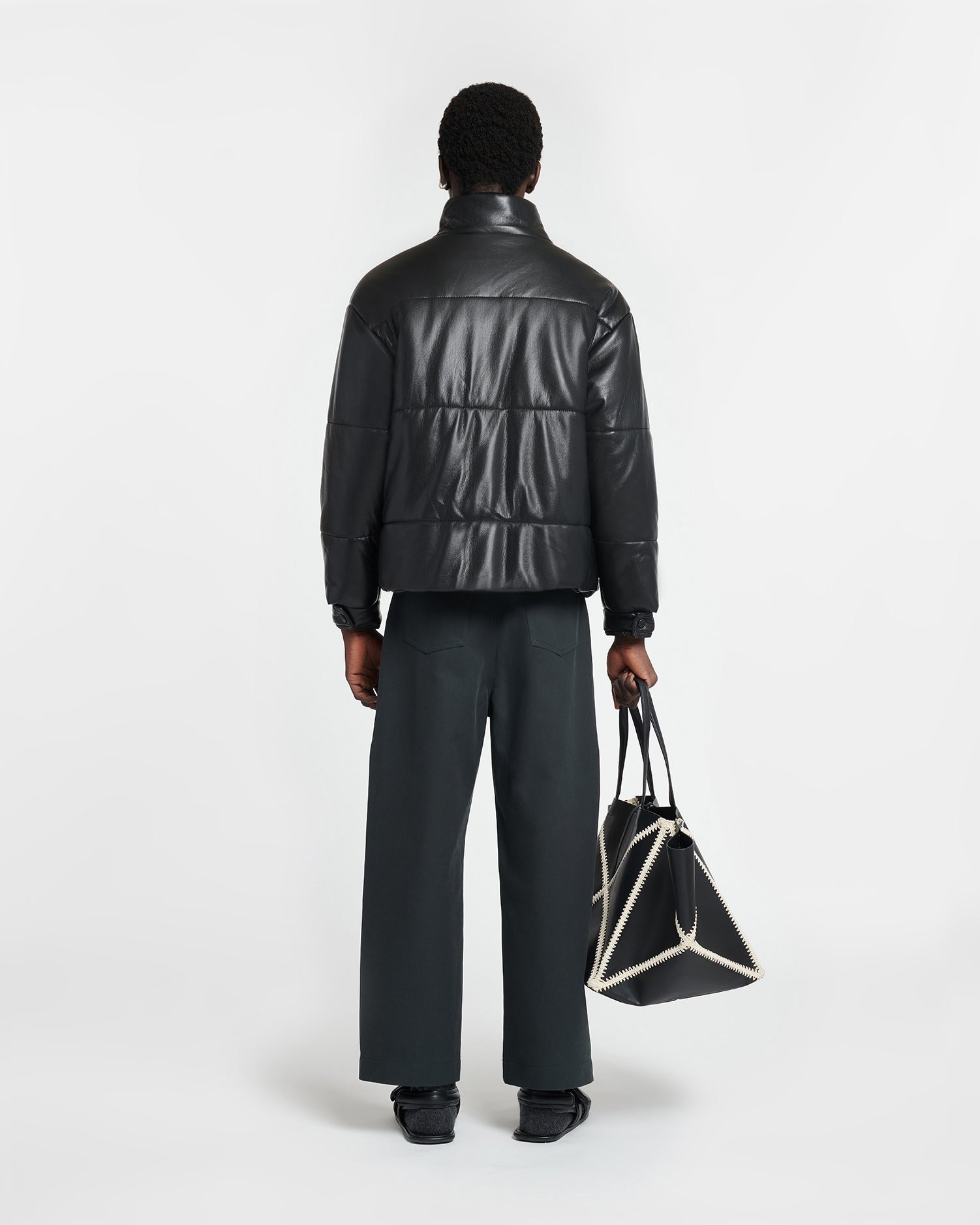 Okobor™ Alt-Leather Puffer Jacket - 4