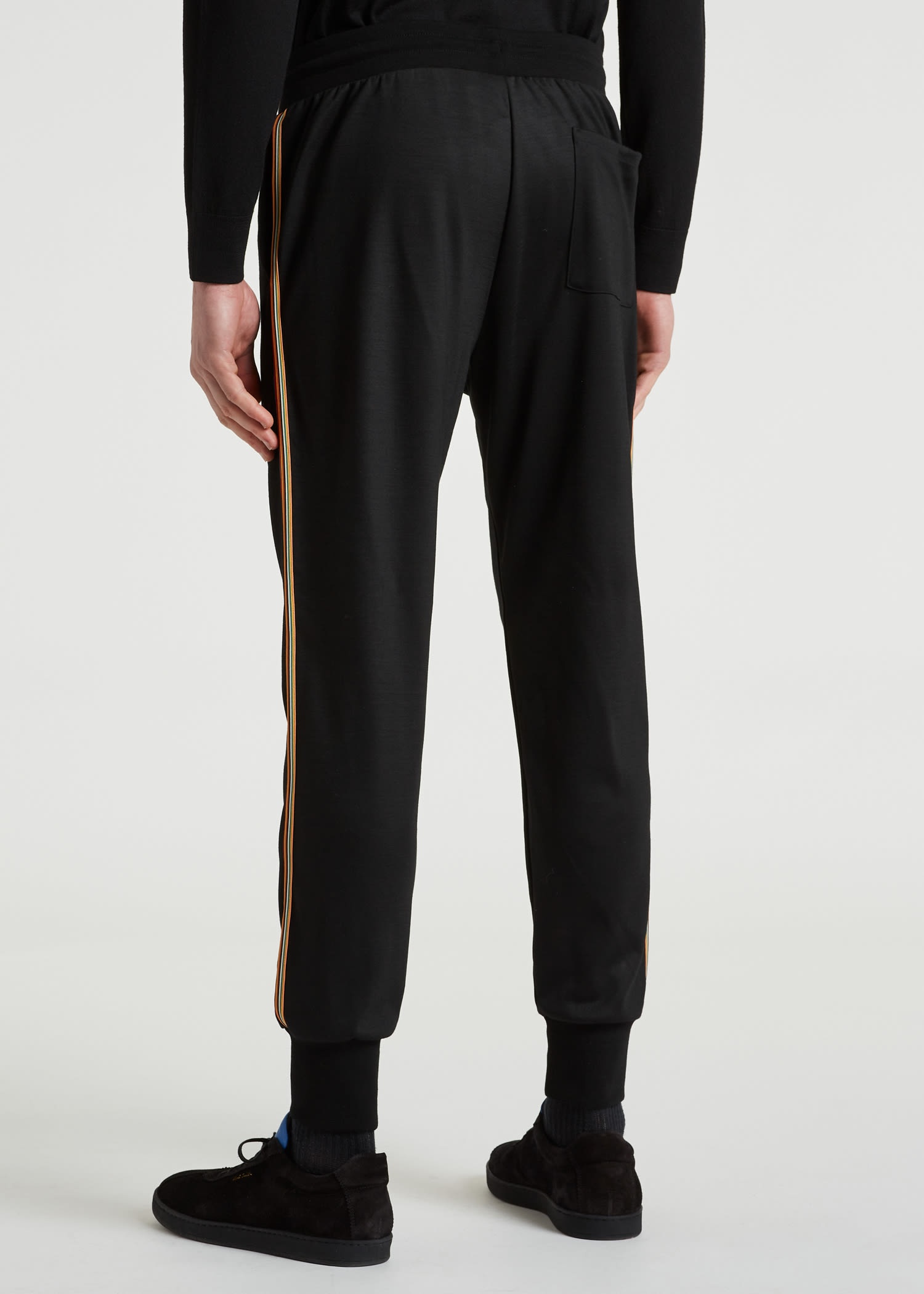 Washable Wool 'Signature Stripe' Sweatpants - 7