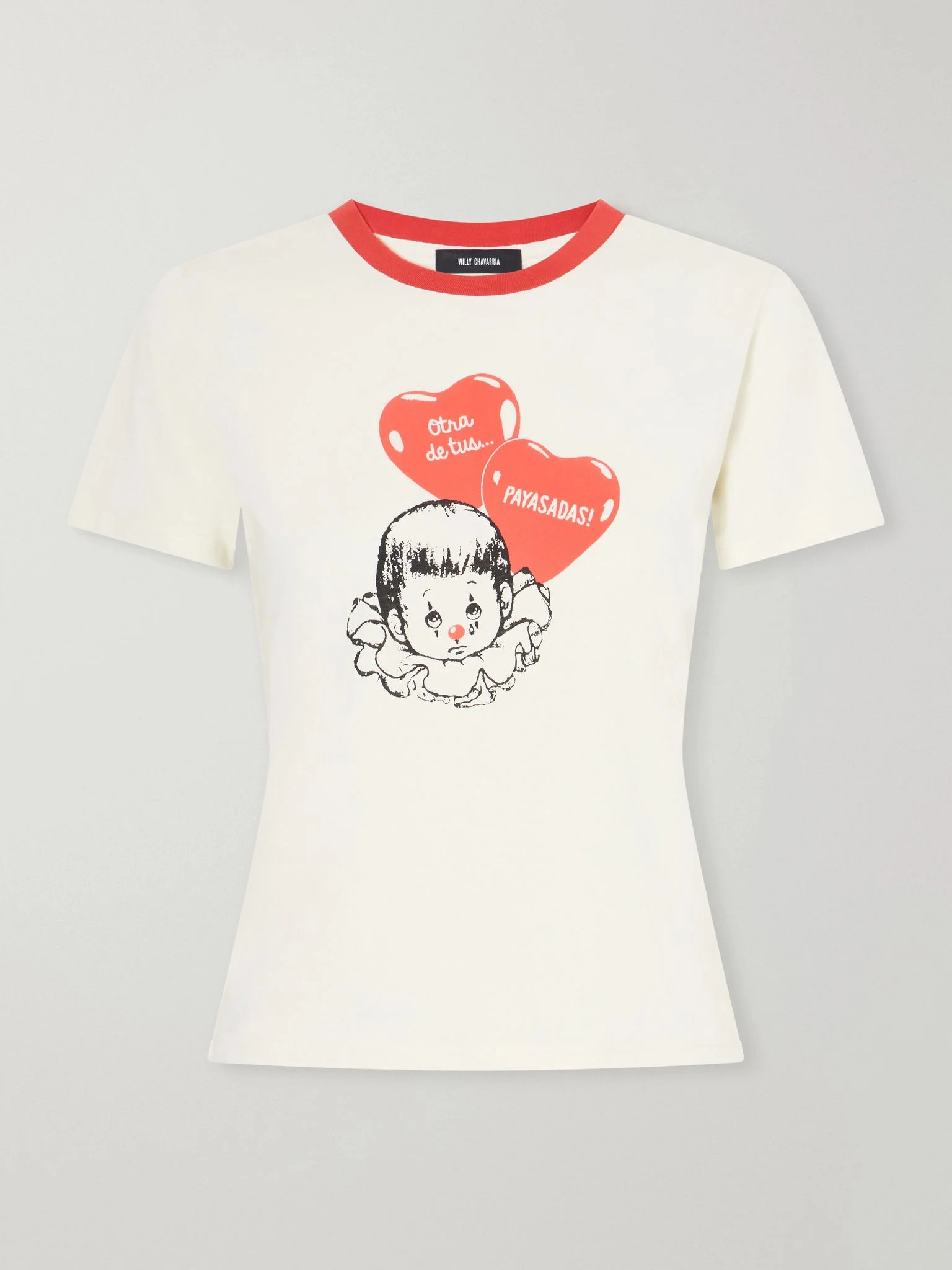 Payasadas! printed cotton-jersey T-shirt Off-white - 1