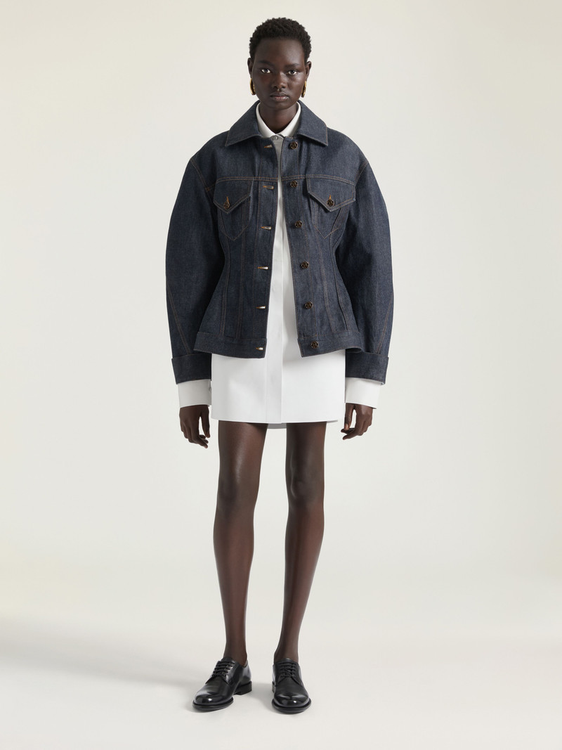 Givenchy CINCHED JACKET IN RAW DENIM outlook