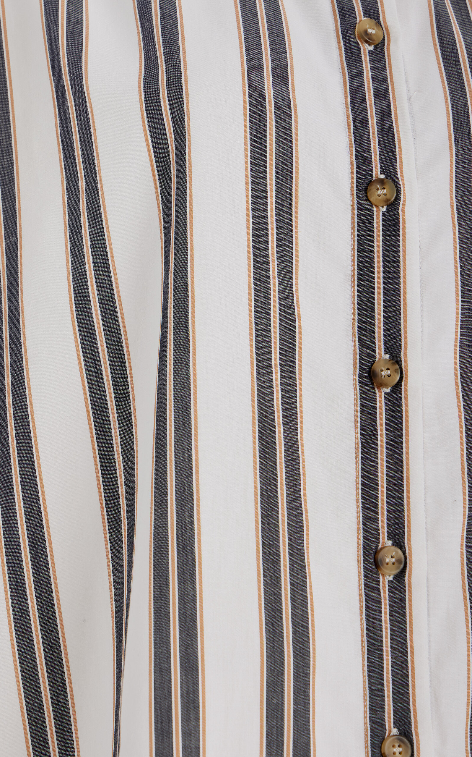 The Montauk Striped Cotton-Blend Shirt black/white - 5