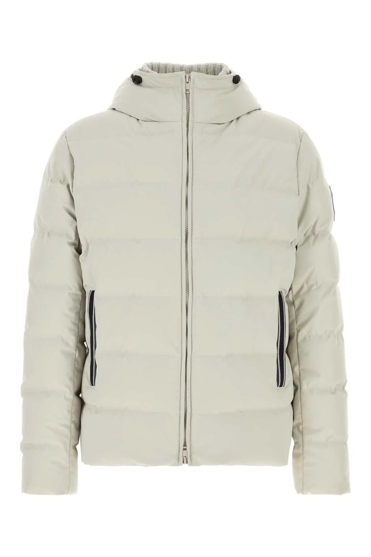 Fay Men Light Grey Stretch Nylon Blend Down Jacket - 1