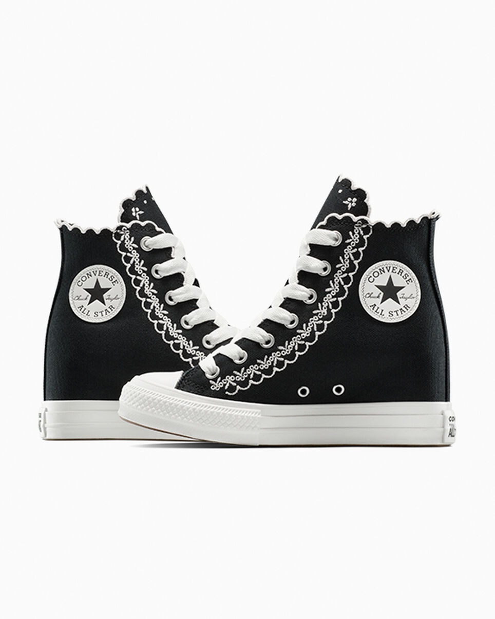 Chuck Taylor All Star Wedge Platform Embroidered Flowers - 7