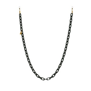 GREEN SMALL SQUARE ACETATE CHAIN - 1