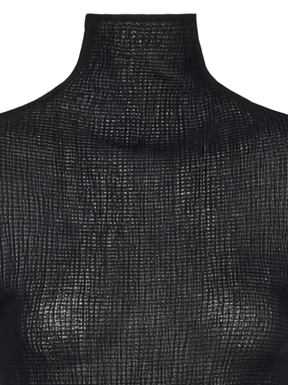 high-neck flared-cuff sweater - 2