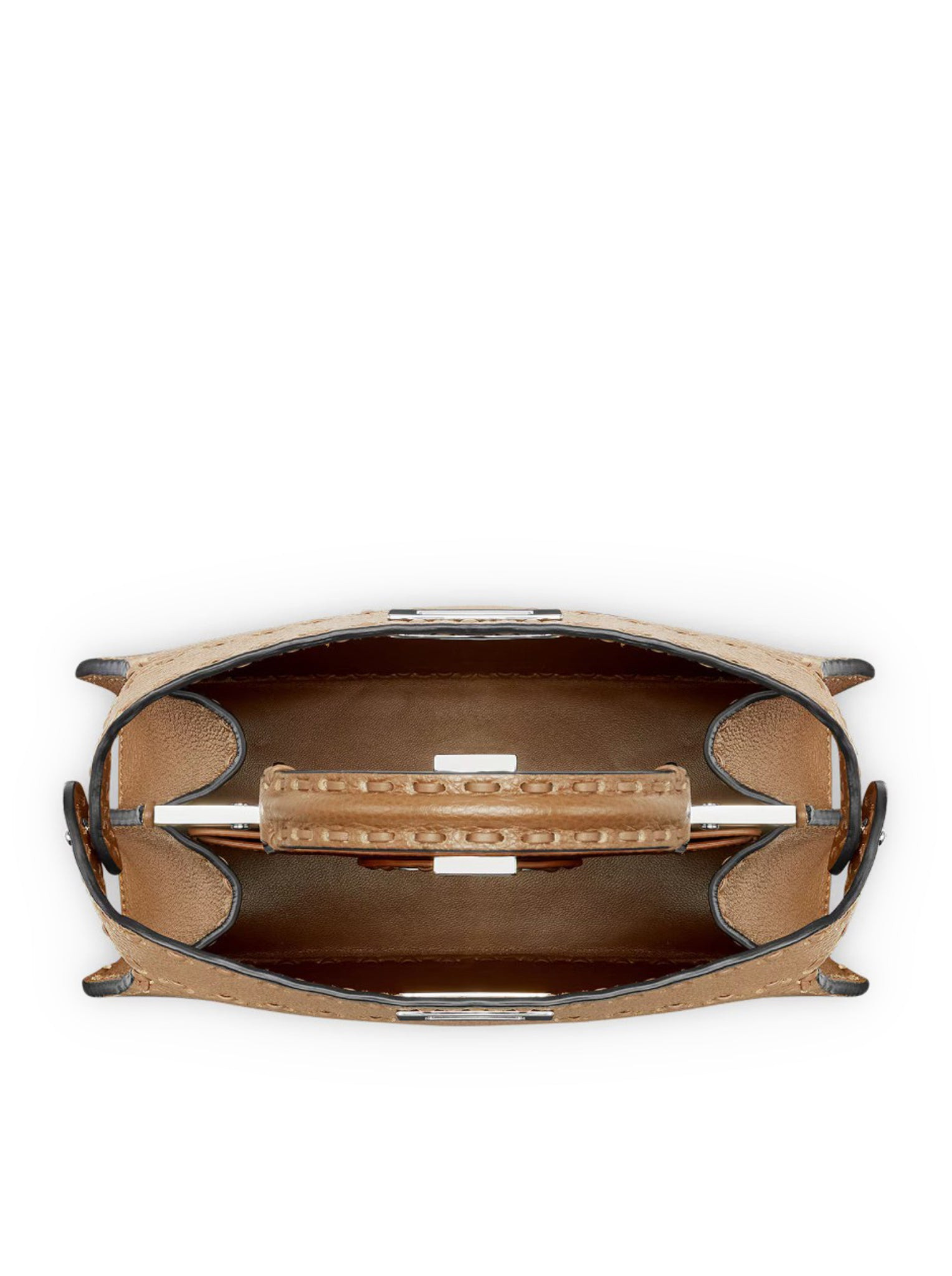 PEEKABOO ISEEU SMALL SADDLERY BAG CAPPUCCINO COLOR - 5