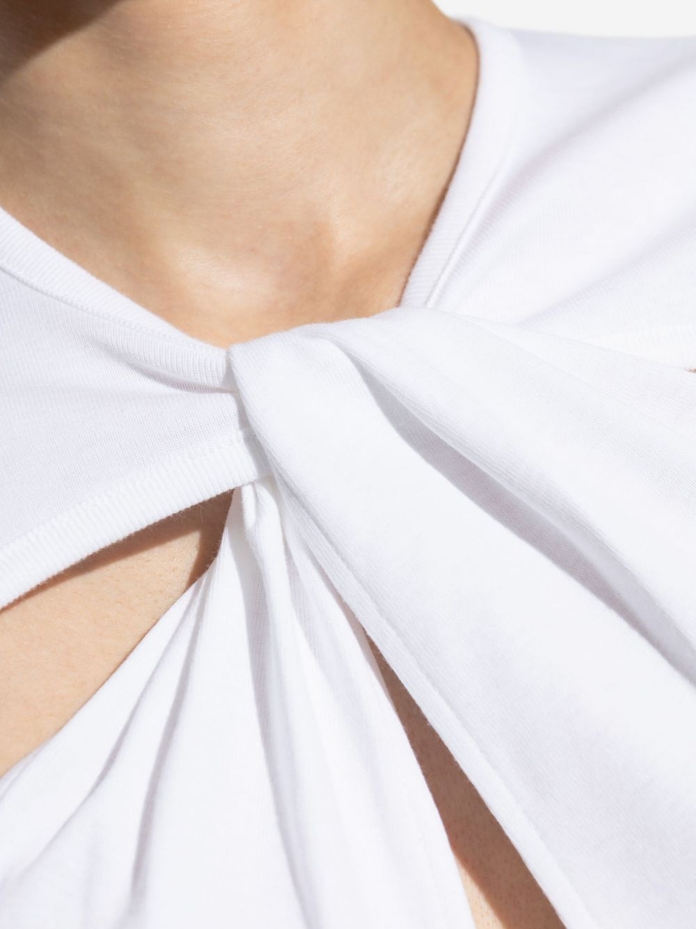 twist-detail short-sleeve top - 5